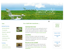 Tablet Screenshot of deeper-devotion.net